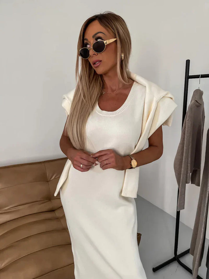 Solange - Dress with Matching Turtleneck Sweater