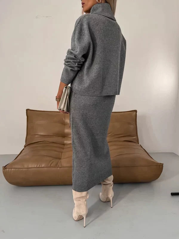Solange - Dress with Matching Turtleneck Sweater