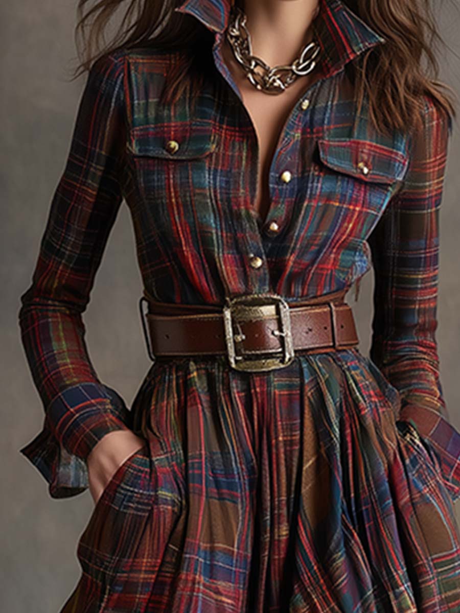 Harriet - Belted Shirt Dress