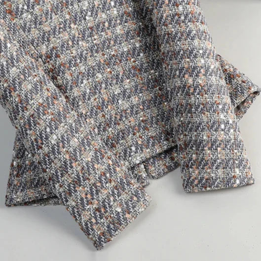 Tweed Pearl single Button Blazer