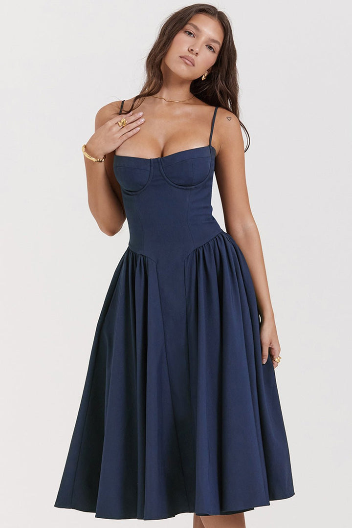 Celine Corset Midi Dress