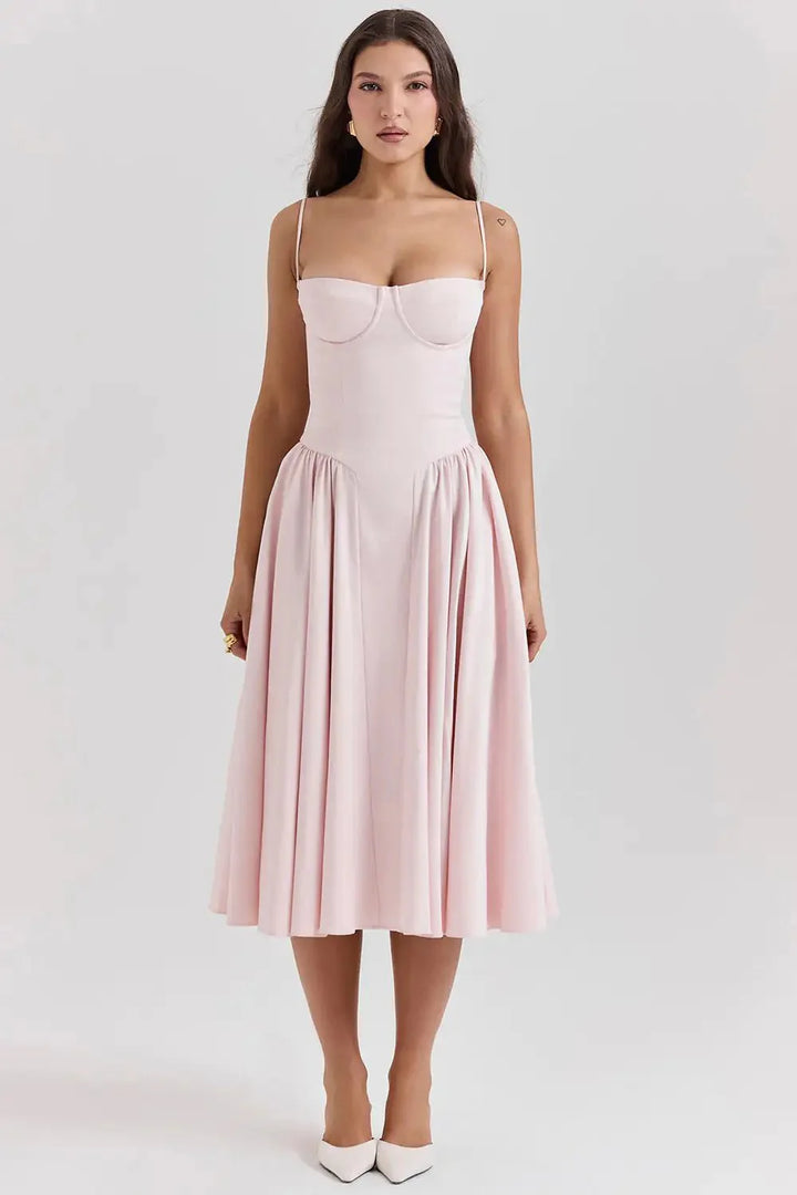 Celine Corset Midi Dress